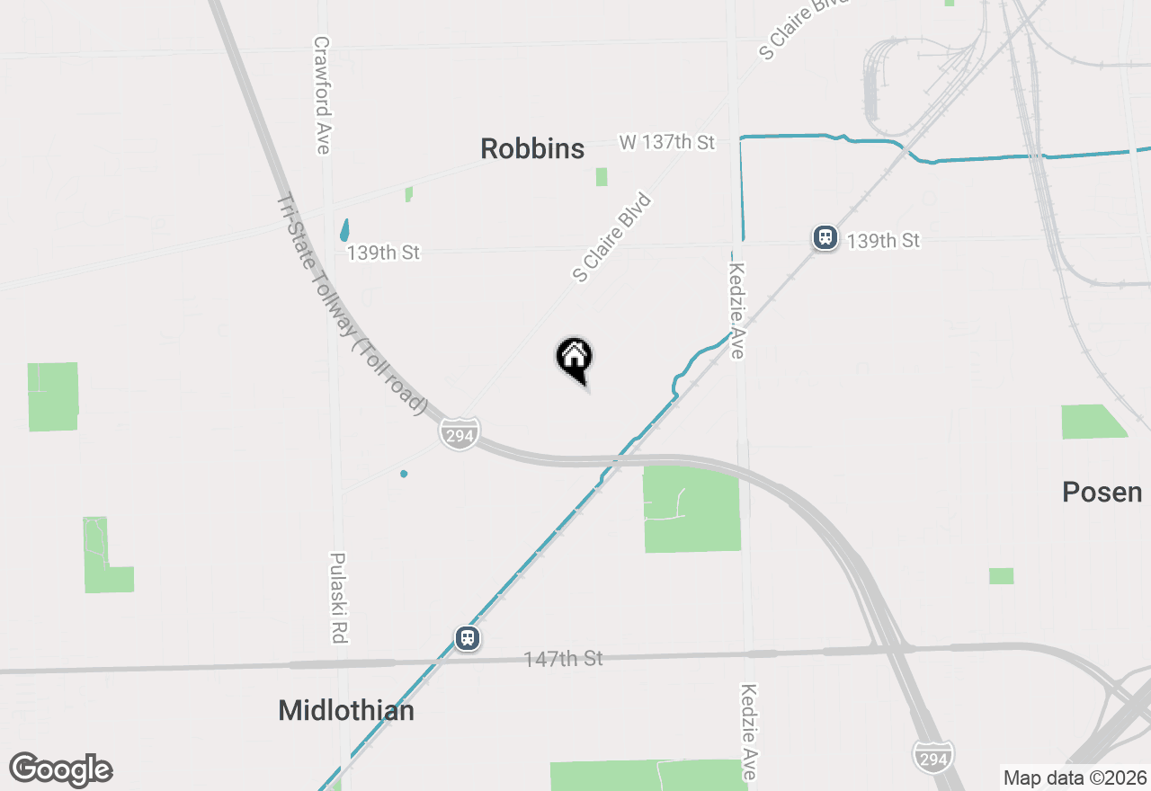 Map of 3215 Emery Lane, Robbins, IL 60472