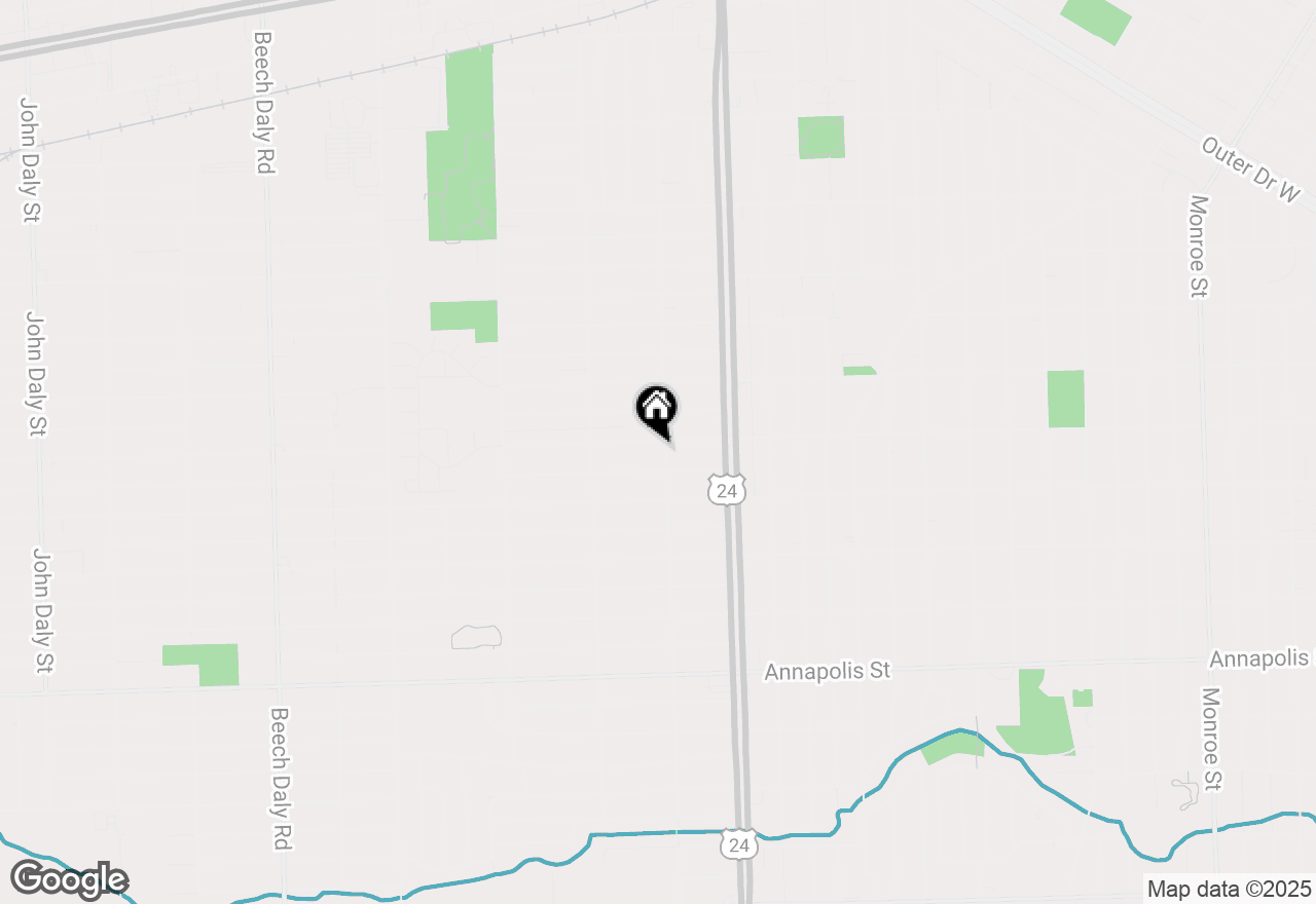 Map of 24313 Carlysle Street, Dearborn, MI 48124