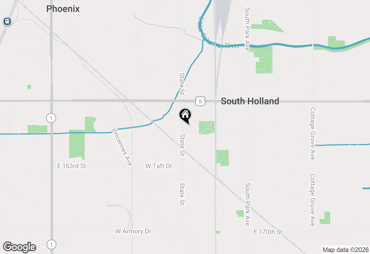 Map of 16339 State Street, South Holland, IL 60473