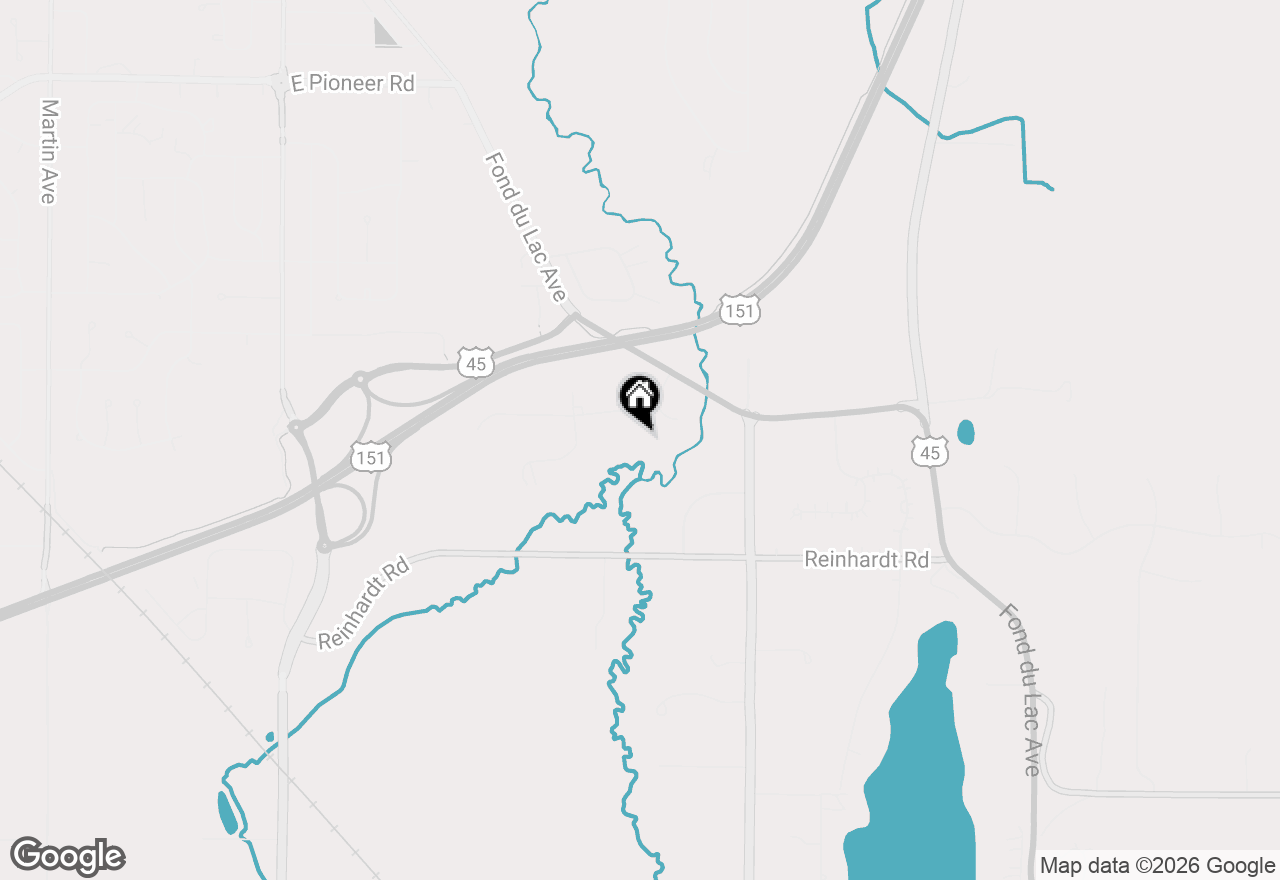 Map of W4978 Valley Creek Rd, Fond Du Lac, WI 54937