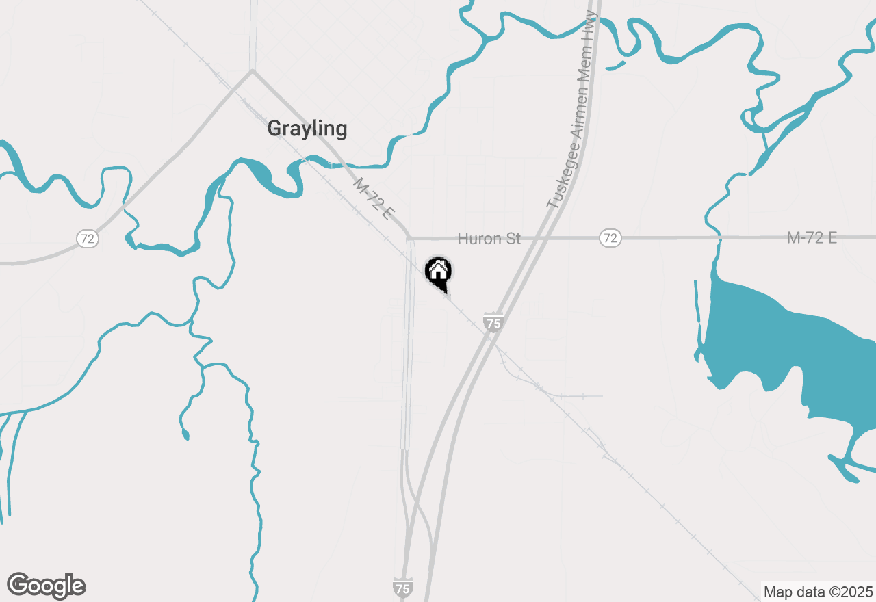 Map of 205 Meadows Drive, Grayling, MI 49738