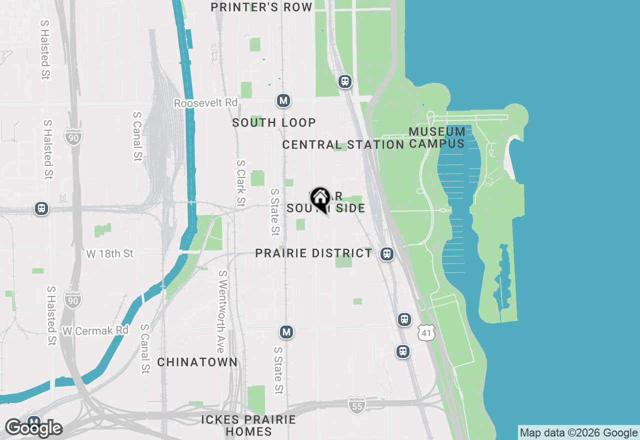Map of 1617 S Michigan Avenue #312, Chicago, IL 60616