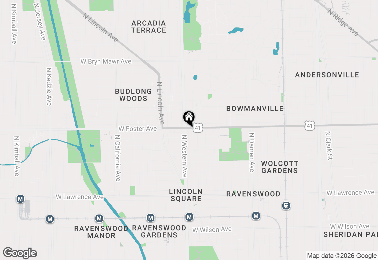 Map of 2343 W Foster Avenue #2, Chicago, IL 60625