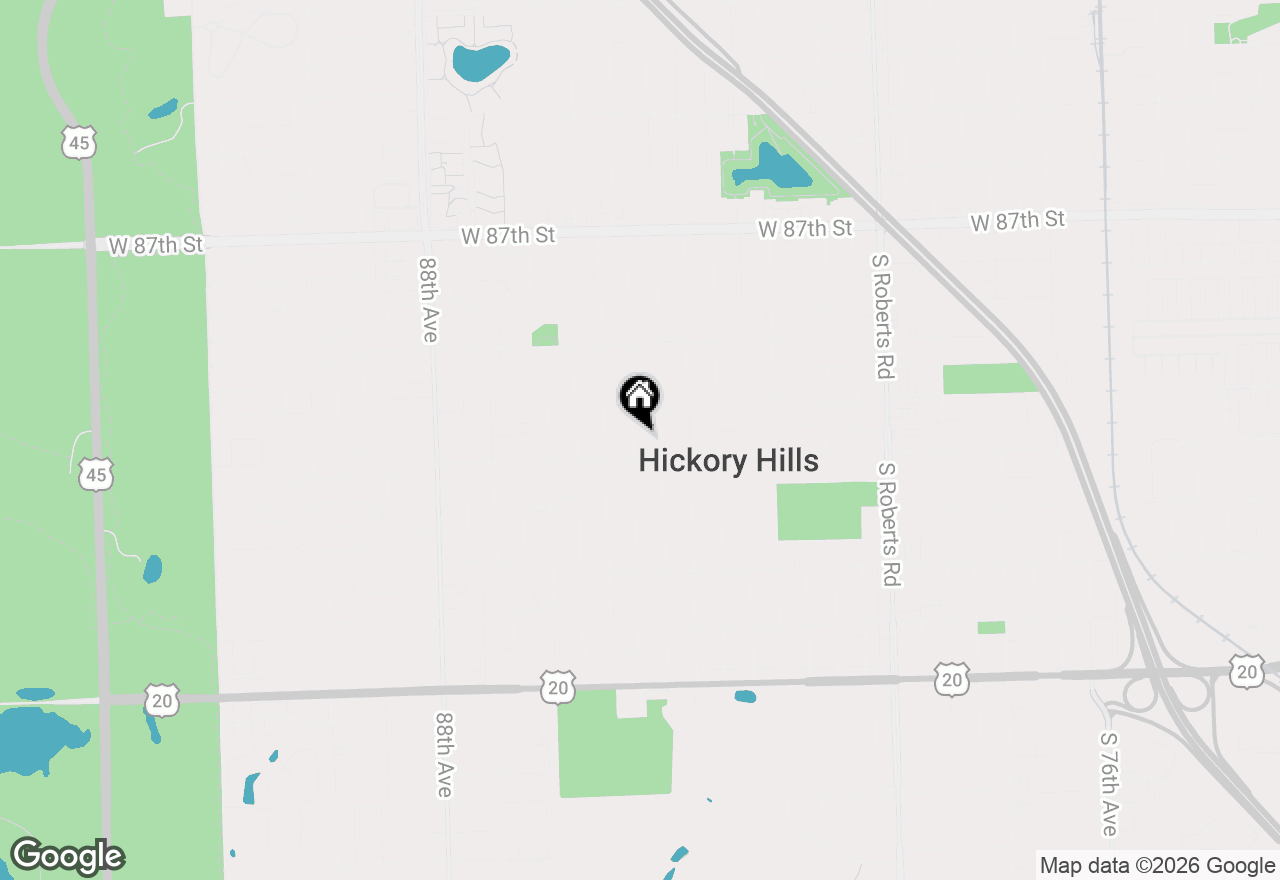 Map of 9041 S 84 Court, Hickory Hills, IL 60457
