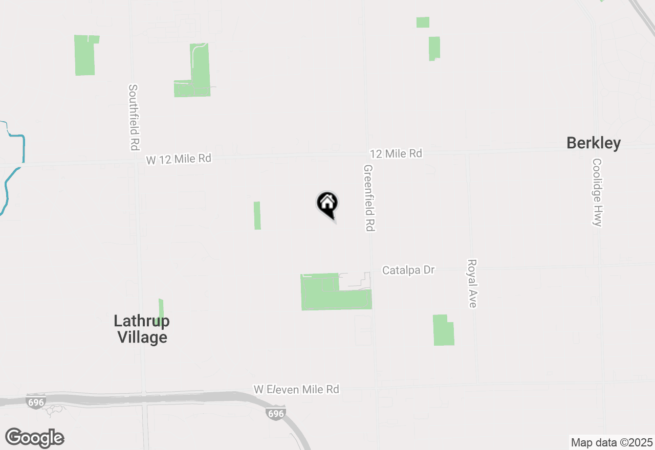 Map of 28411 Fairfax Street, Southfield, MI 48076