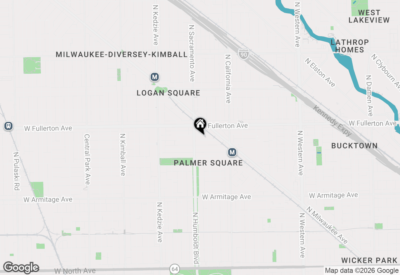 Map of 2936 W Belden Avenue, Chicago, IL 60647