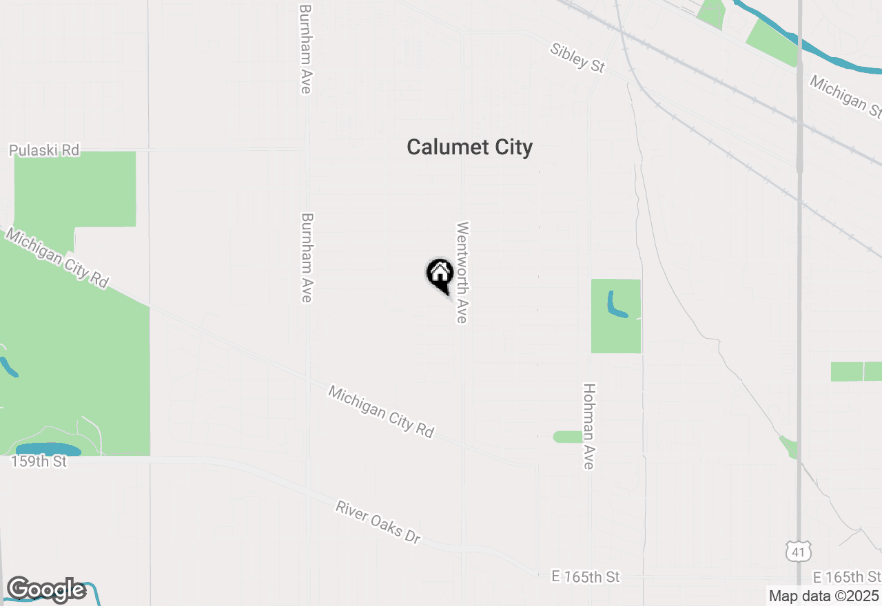 Map of 227 Warren Street, Calumet City, IL 60409