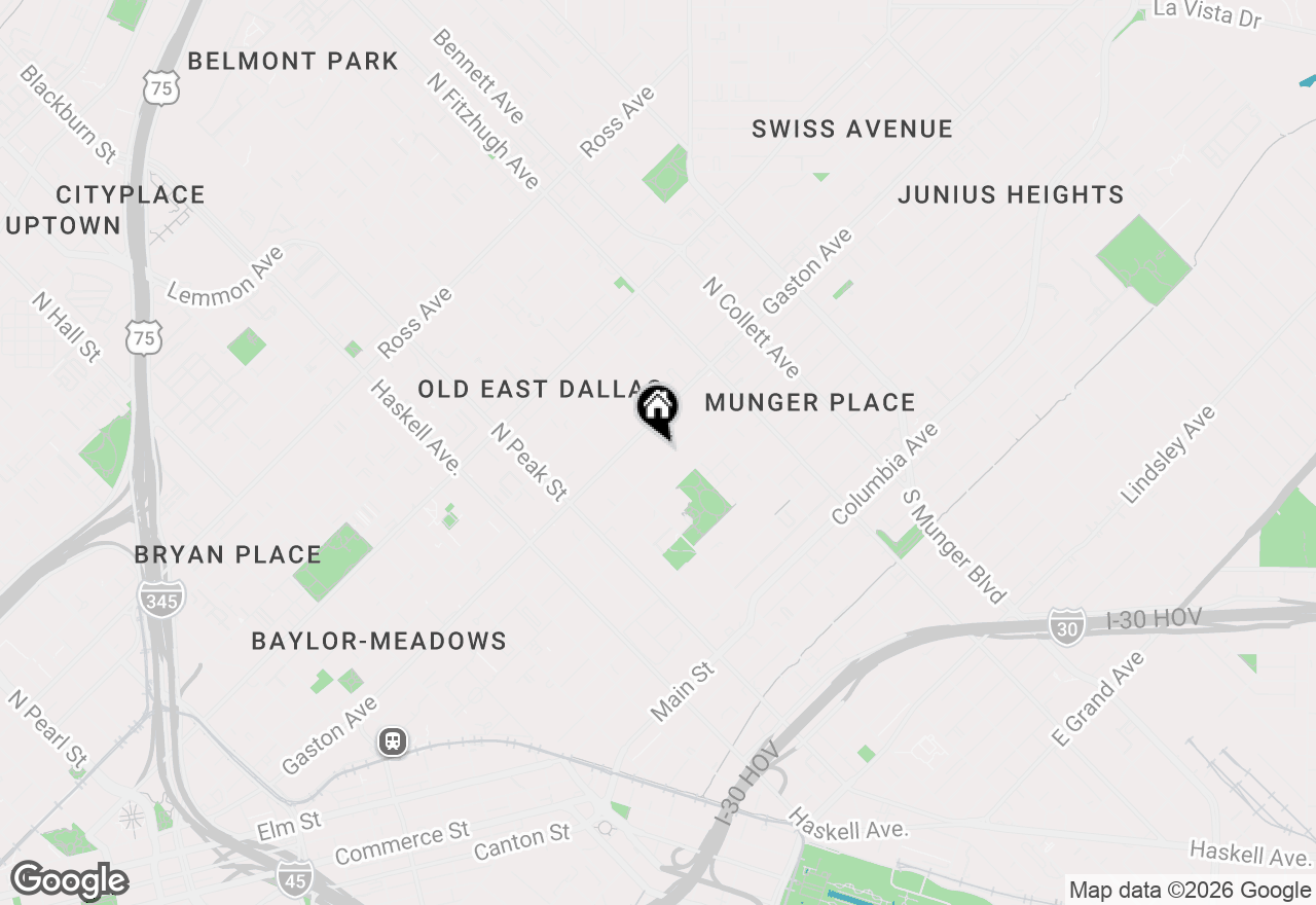 Map of 4609 Junius Street #4, Dallas, TX 75246