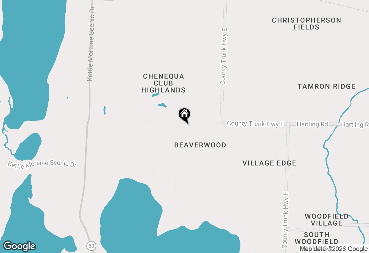 Map of N67W30777 Swallow Ln, Hartland, WI 53029