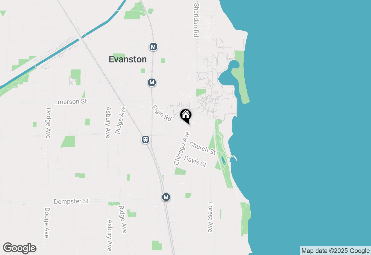 Map of 1738 Chicago Avenue #502, Evanston, IL 60201