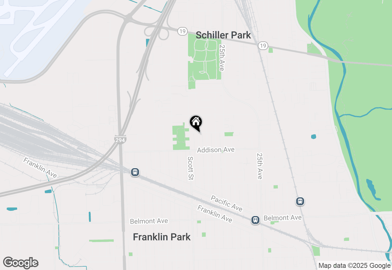 Map of 3648 Hawthorne Street, Franklin Park, IL 60131