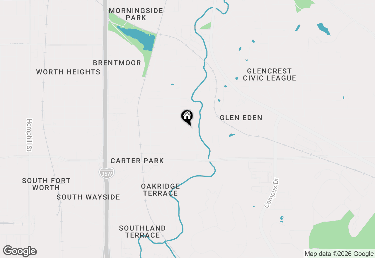 Map of 4200 Arrowwood Drive, Fort Worth, TX 76115