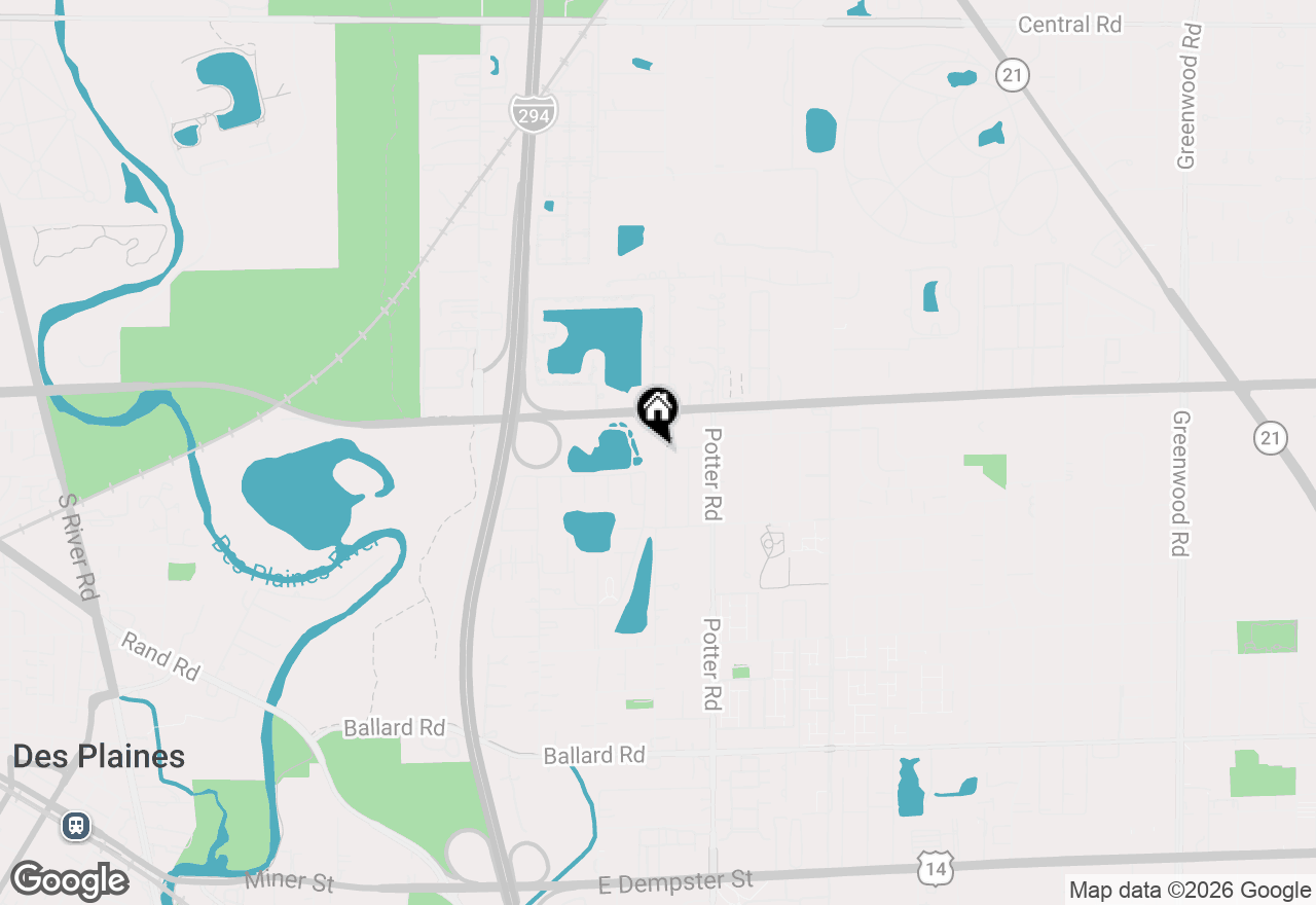 Map of 9454 Meadow Lane, Des Plaines, IL 60016