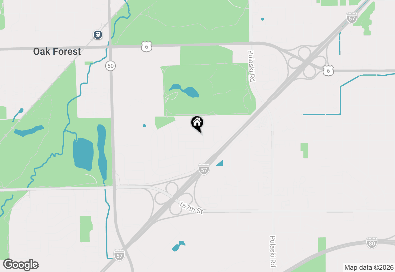 Map of 4323 Mann Street, Oak Forest, IL 60452