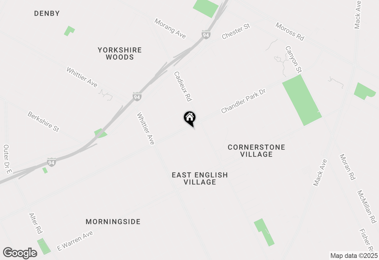 Map of 16924 Chandler Park Drive, Detroit, MI 48224