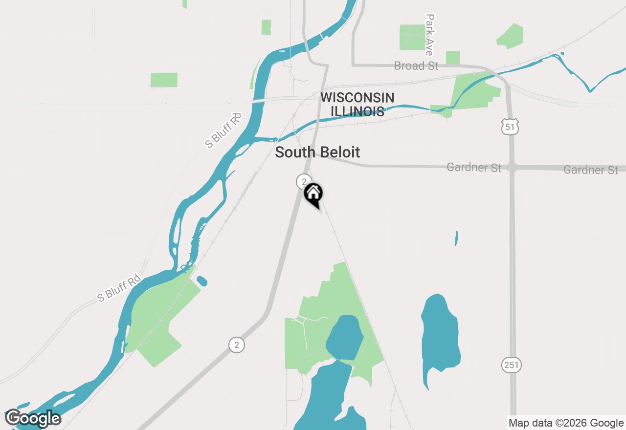 Map of 541 Roscoe Avenue, South Beloit, IL 61080