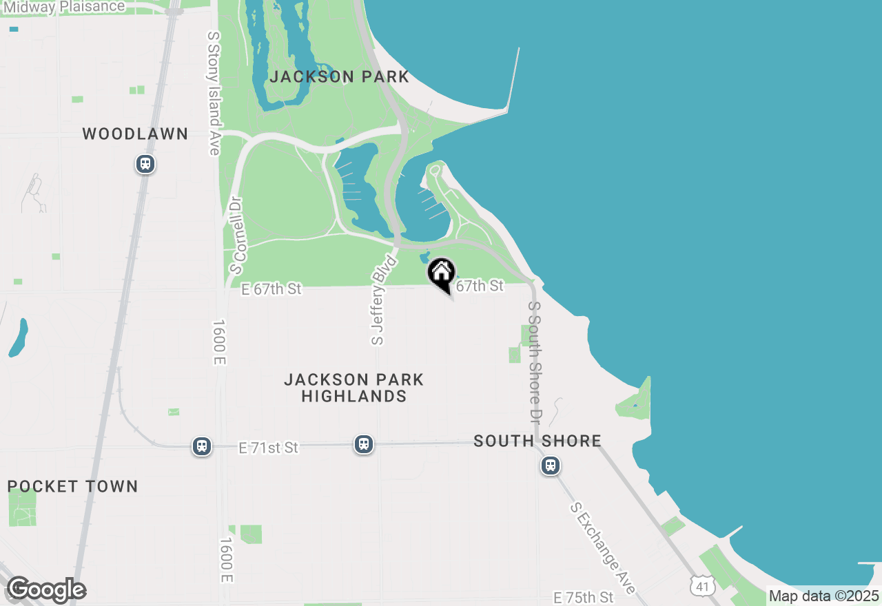 Map of 6721 S Merrill Avenue #1, Chicago, IL 60649