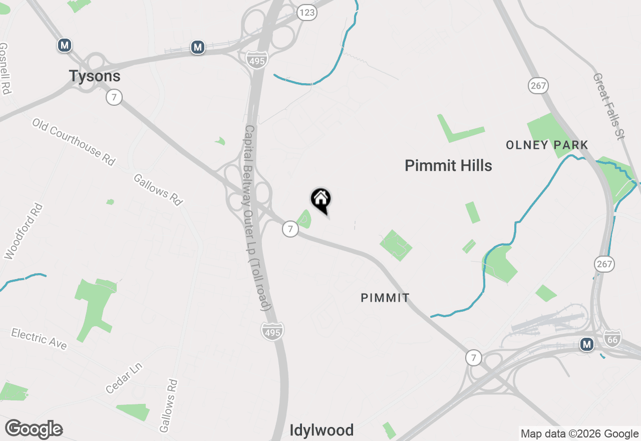 Map of 2017 Edgar Court, Falls Church, VA 22043