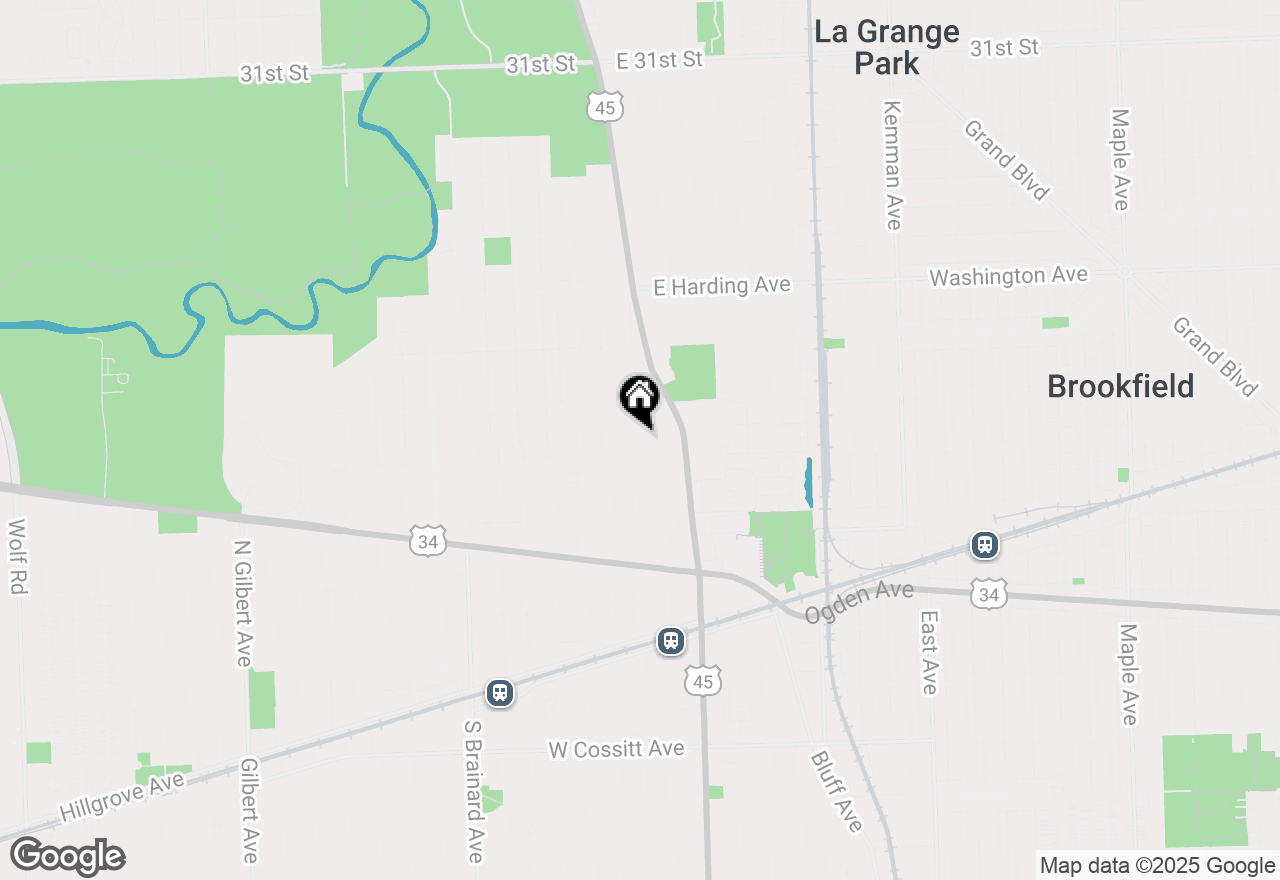 Map of 415 N Ashland Avenue, La Grange Park, IL 60526