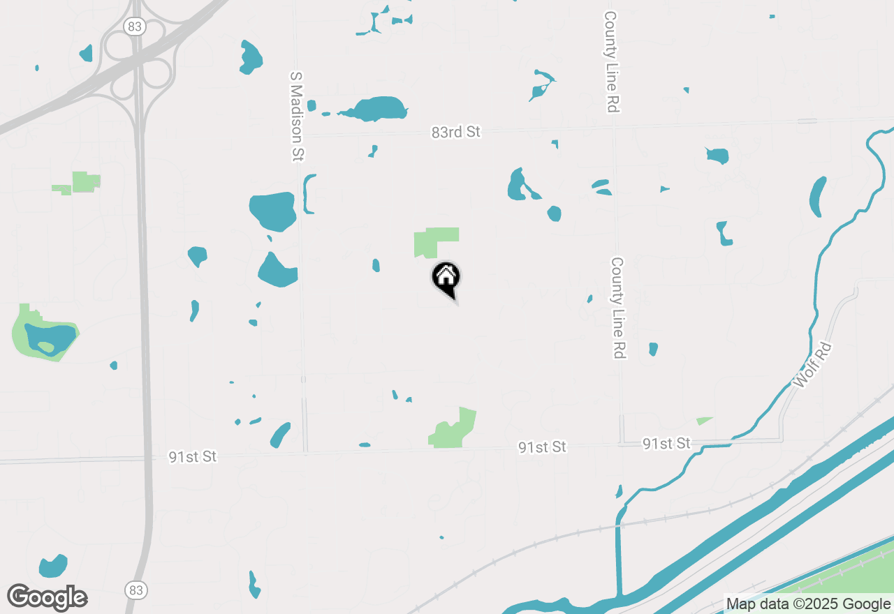 Map of 5 Todor Court, Burr Ridge, IL 60527