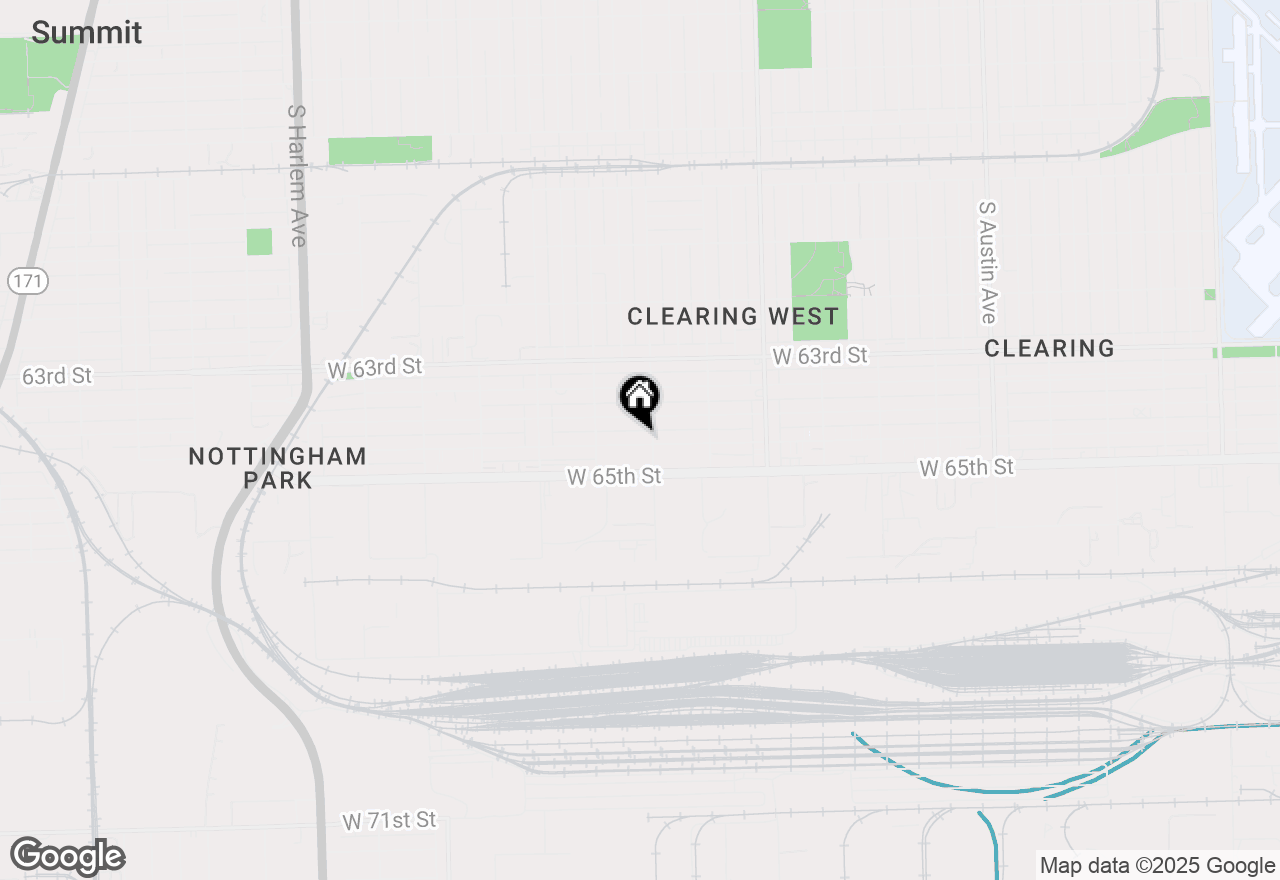 Map of 6612 W 64th Place #3W, Chicago, IL 60638