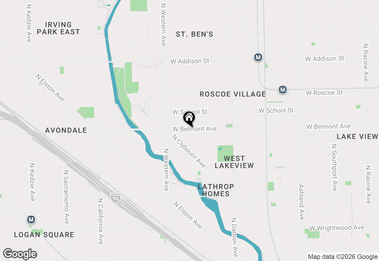 Map of 2239 W Belmont Avenue #3, Chicago, IL 60618