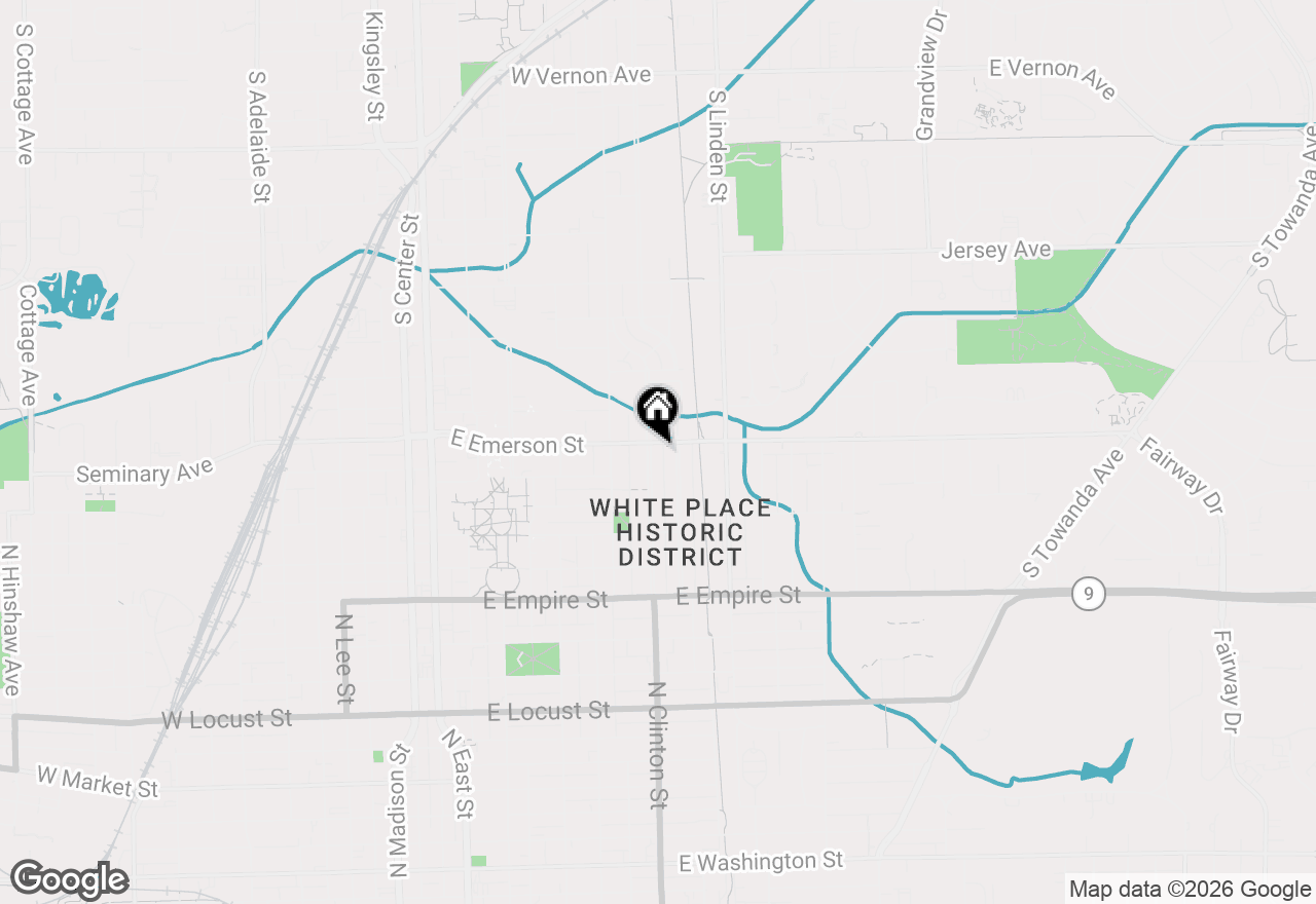 Map of 1415 N Clinton Boulevard, Bloomington, IL 61701