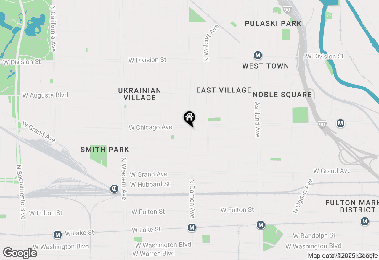 Map of 744 N Damen Avenue, Chicago, IL 60622