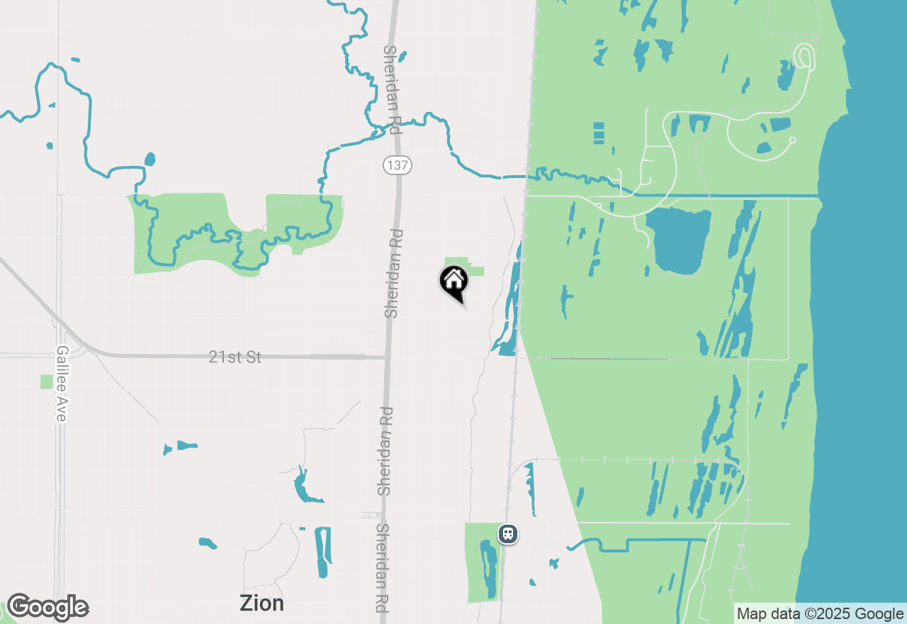 Map of 916 20th Street, Zion, IL 60099