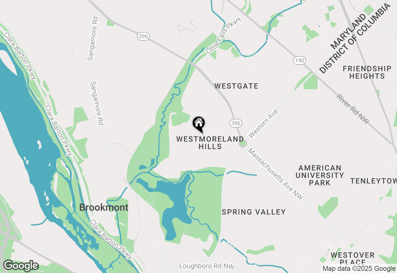 Map of 5311 Blackistone Road, Bethesda, MD 20816