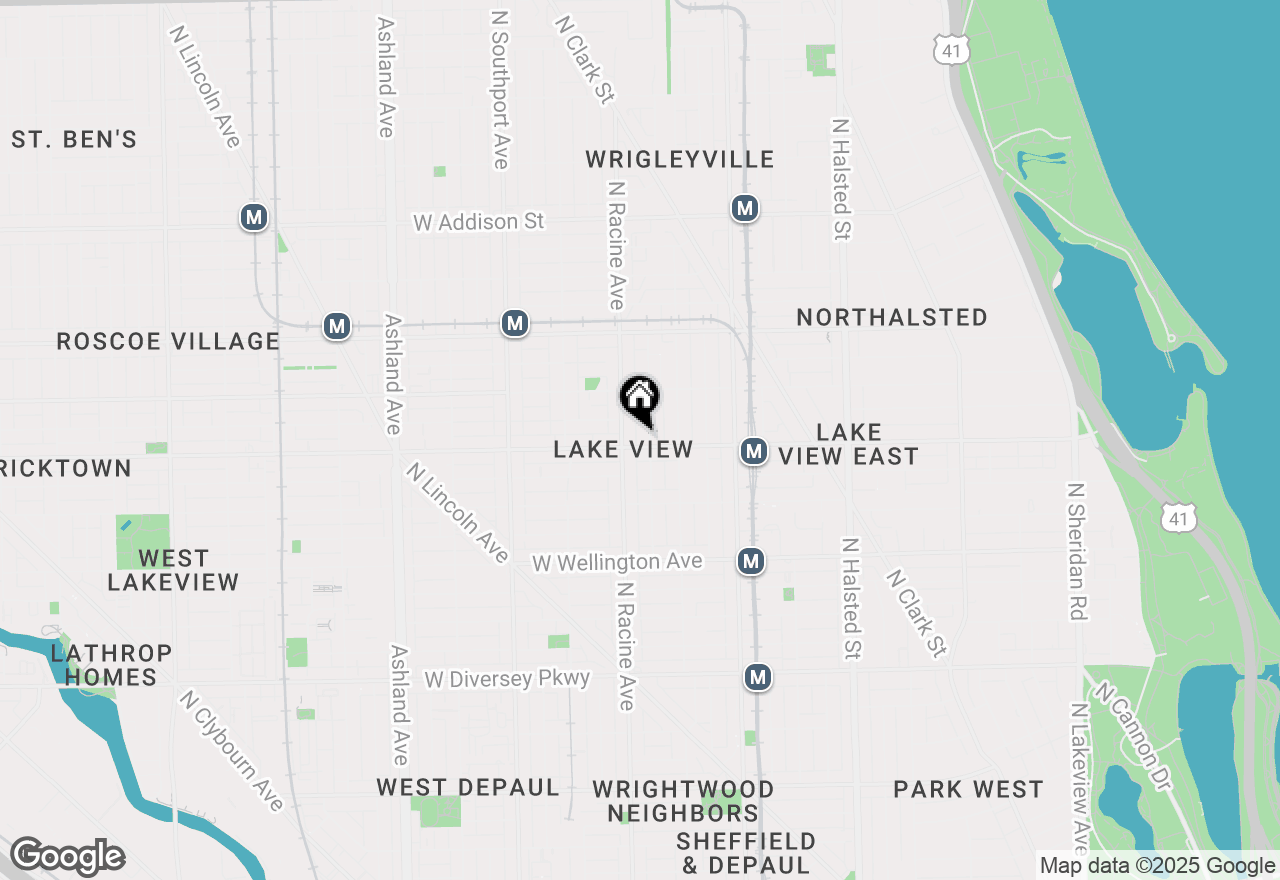 Map of 1138 W Belmont Avenue #1, Chicago, IL 60657