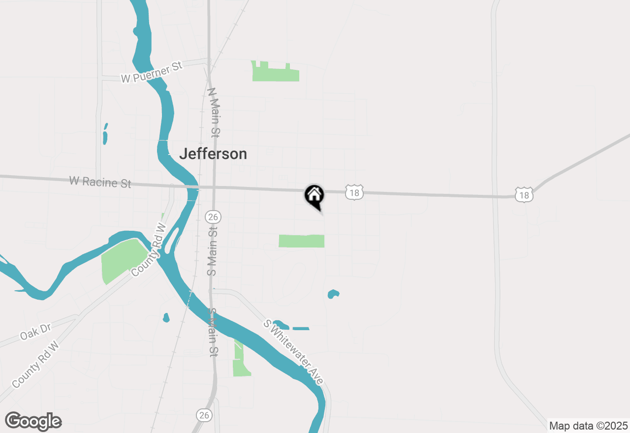 Map of 445 E Dodge Street, Jefferson, WI 53549