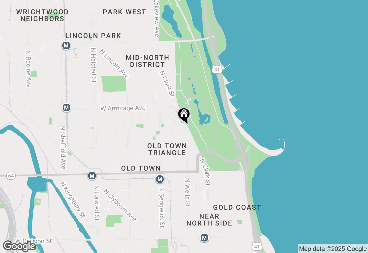 Map of 1850 N Clark Street #402, Chicago, IL 60614