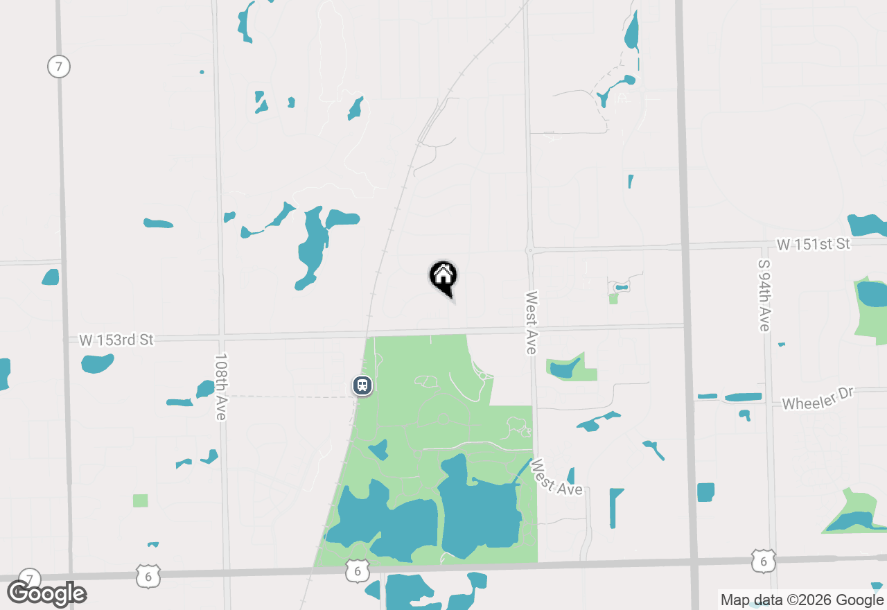 Map of 15222 Huntington Court, Orland Park, IL 60462