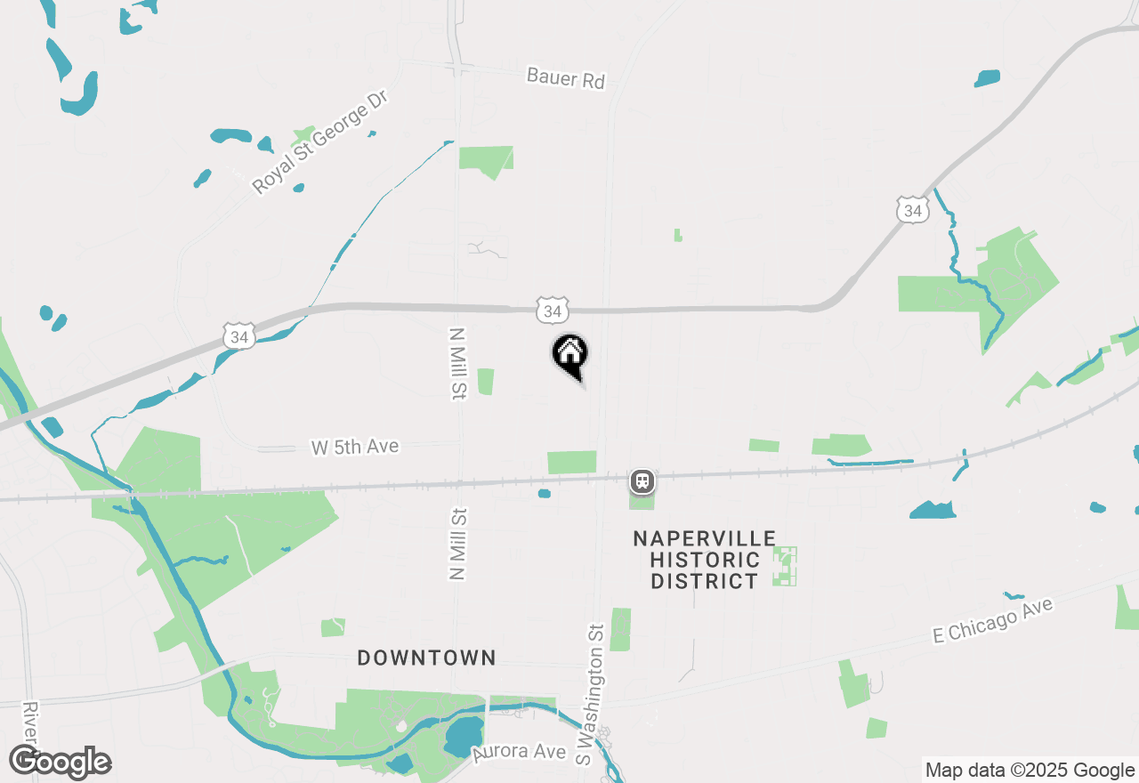 Map of 635 N Main Street, Naperville, IL 60563