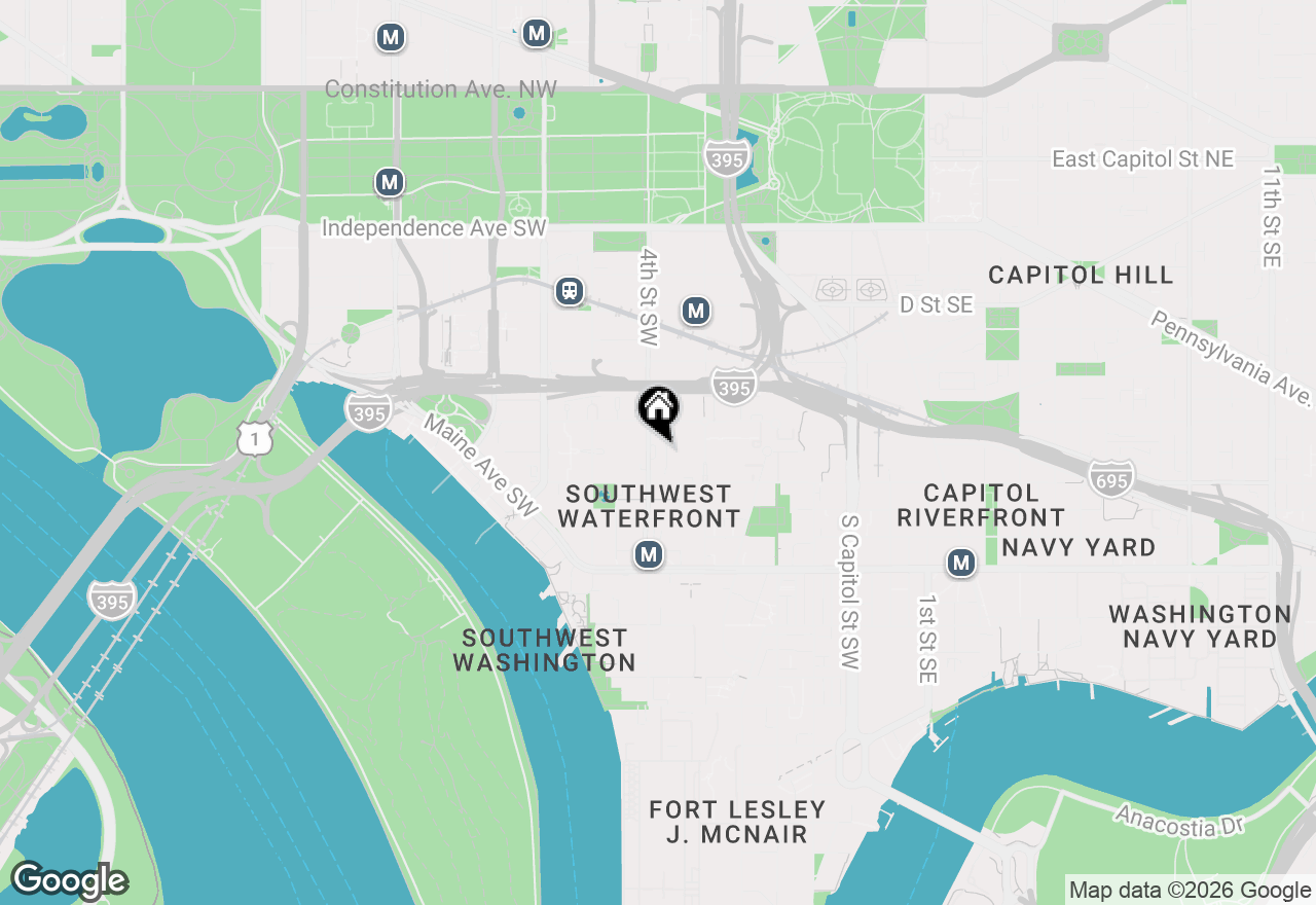 Map of 800 4th Street Sw #S621, Washington, DC 20024