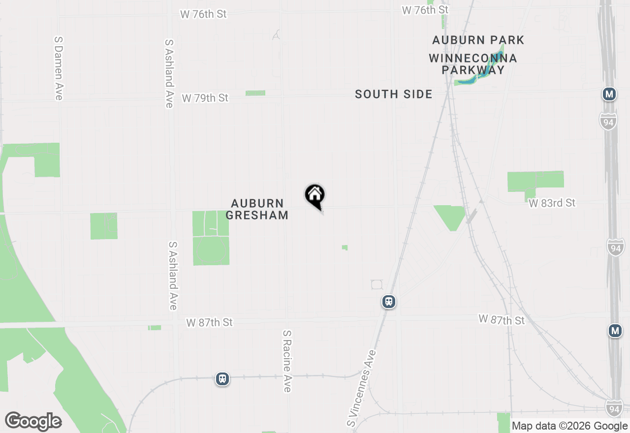 Map of 8317 S Aberdeen Street, Chicago, IL 60620