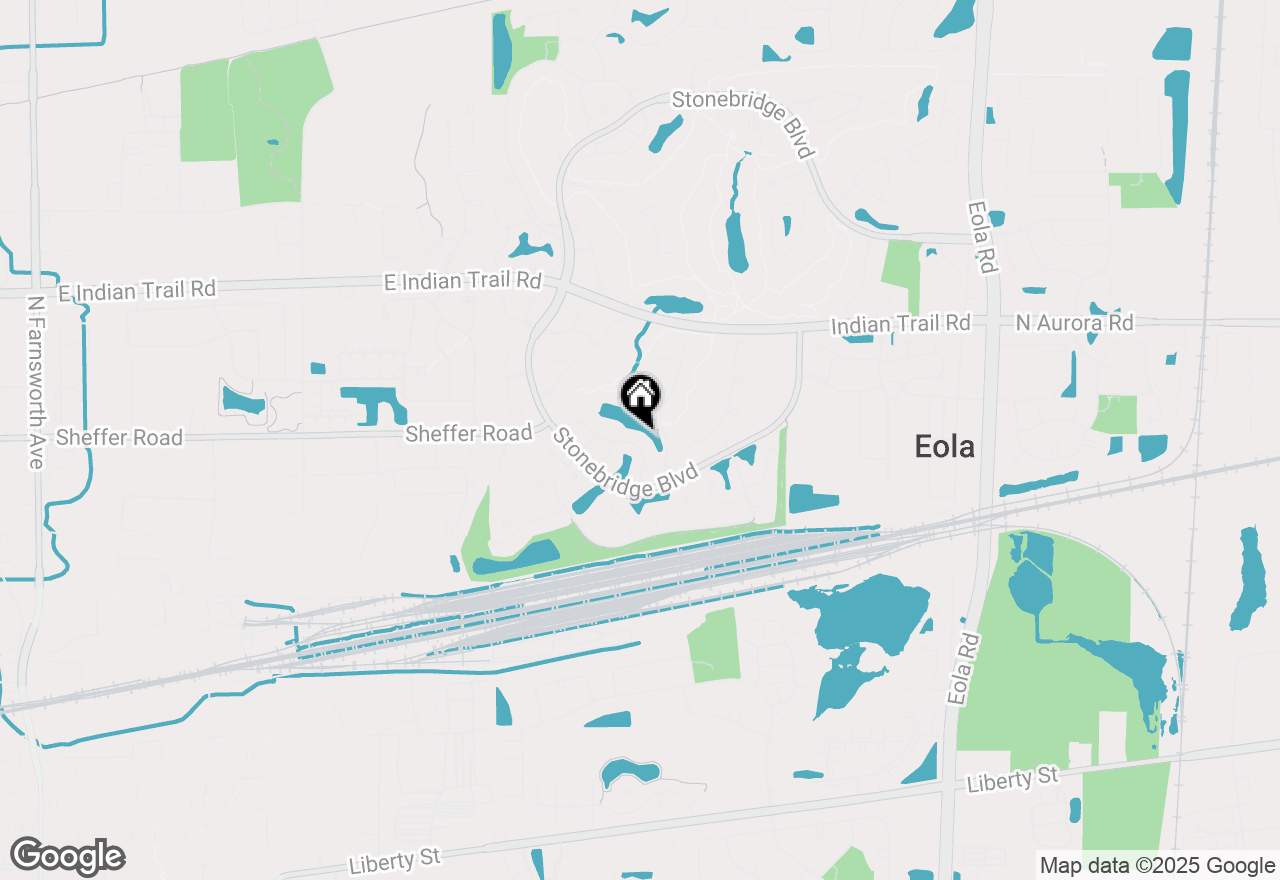 Map of 2450 Waterside Drive, Aurora, IL 60502