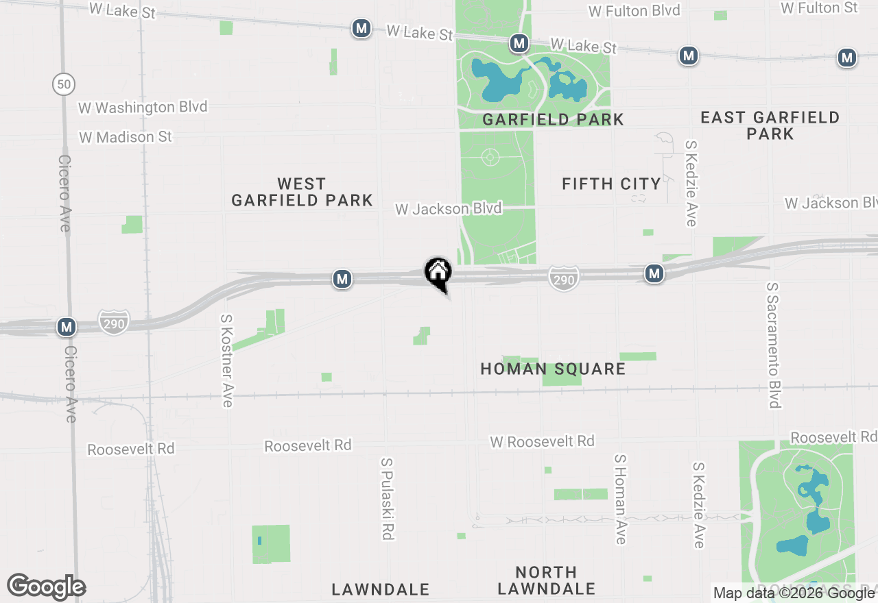 Map of 3836 W Flournoy Street, Chicago, IL 60624