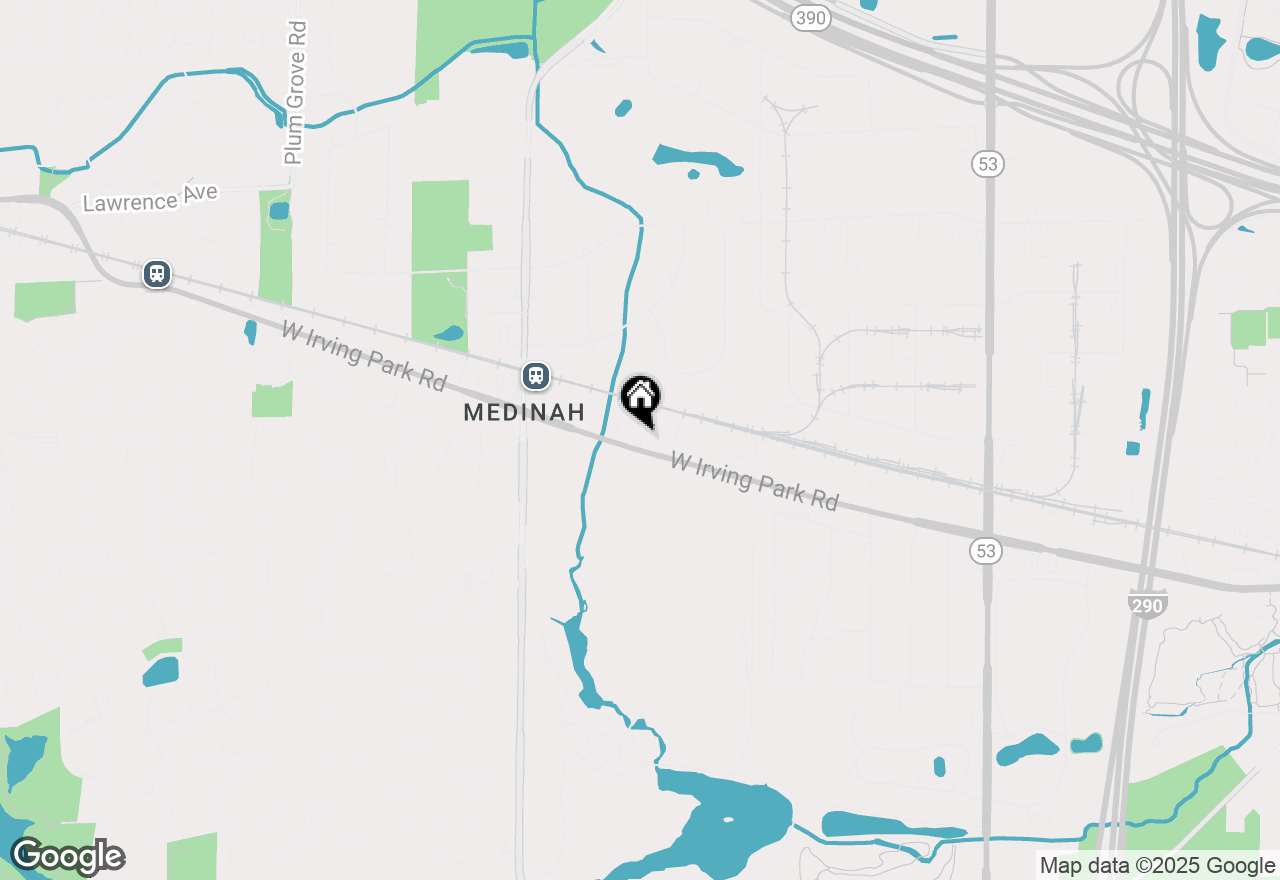 Map of (Address confidential), Medinah, Illinois 60157