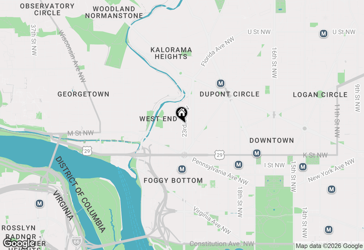 Map of 1230 23rd Street Nw #501, Washington, DC 20037