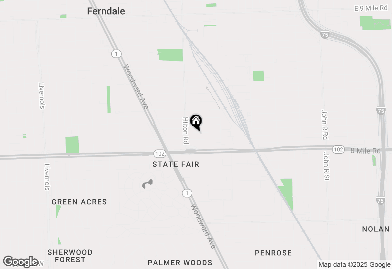 Map of 540 Camden Street, Ferndale, MI 48220