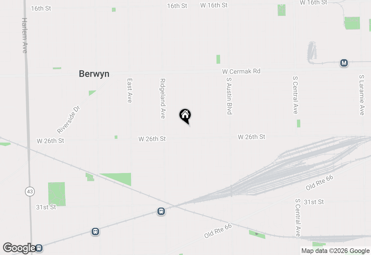 Map of 2514 Harvey Avenue, Berwyn, IL 60402