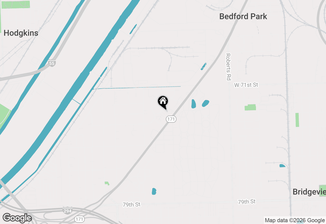 Map of 7418 Linden Drive, Justice, IL 60458