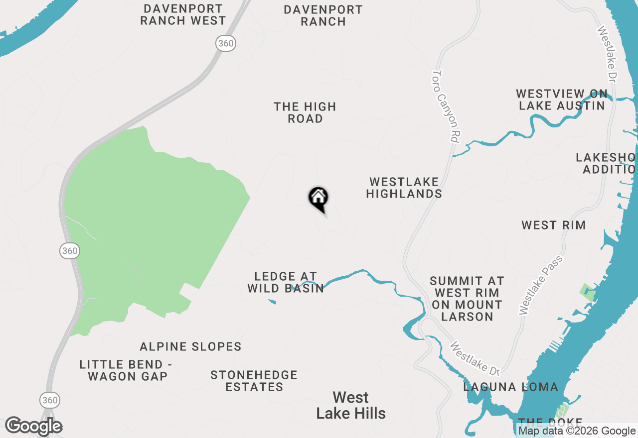 Map of 5304 Scenic View Dr, Austin, TX 78746