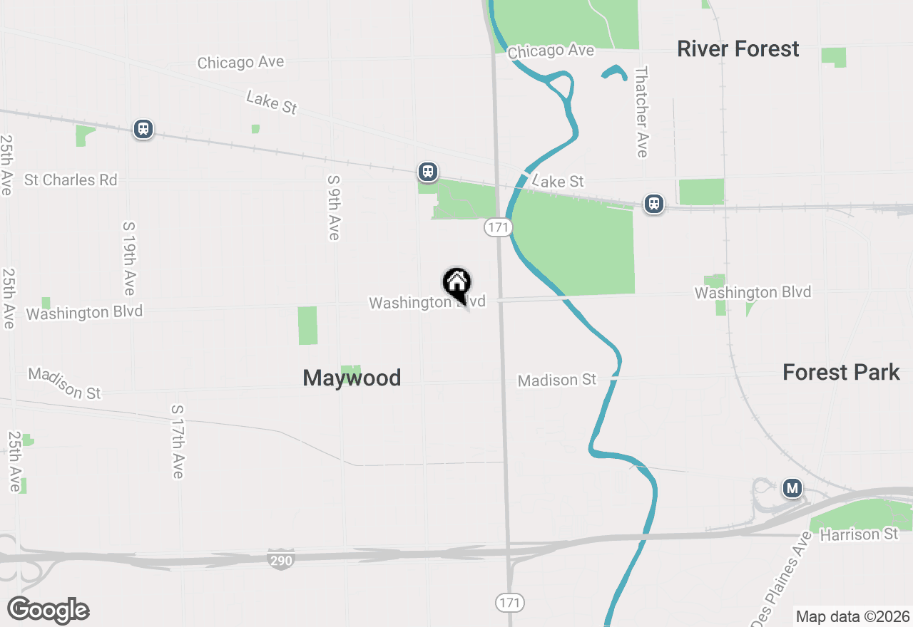 Map of 612 S 3rd Avenue, Maywood, IL 60153