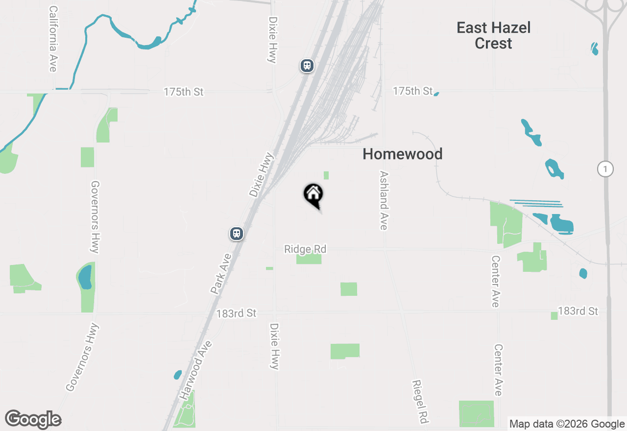 Map of 17930 Homewood Avenue, Homewood, IL 60430