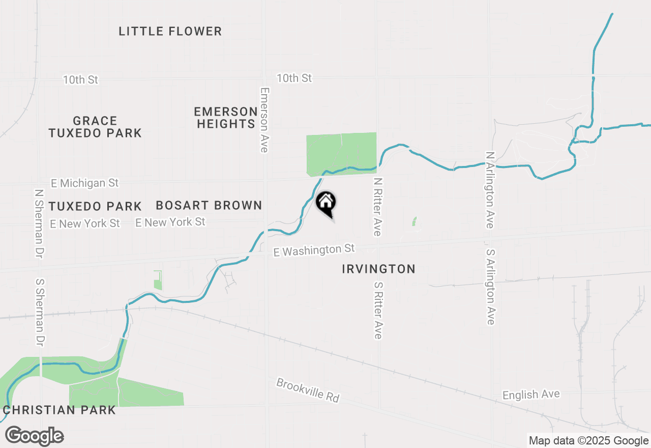 Map of 59 N Hawthorne Lane, Indianapolis, IN 46219