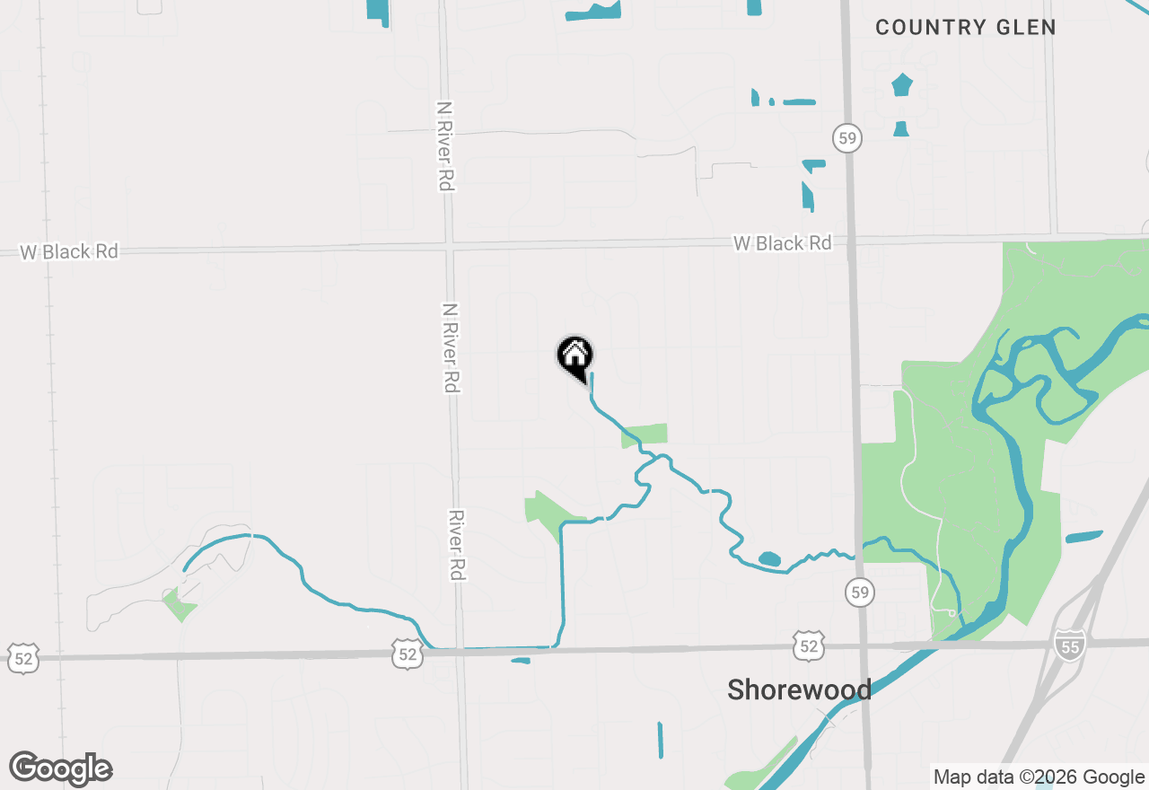 Map of 508 N Raven Road, Shorewood, IL 60404