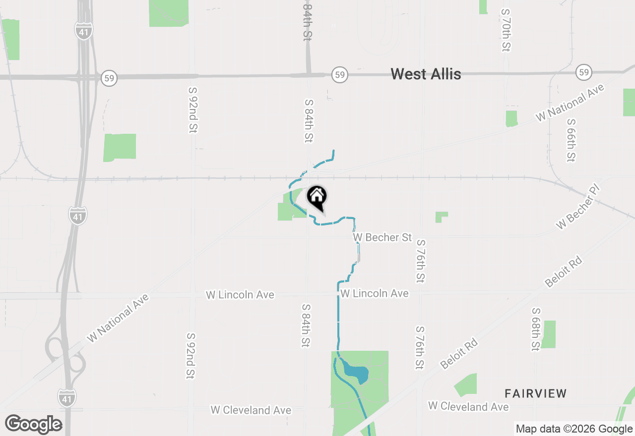 Map of 2023 S 83rd St, West Allis, WI 53219